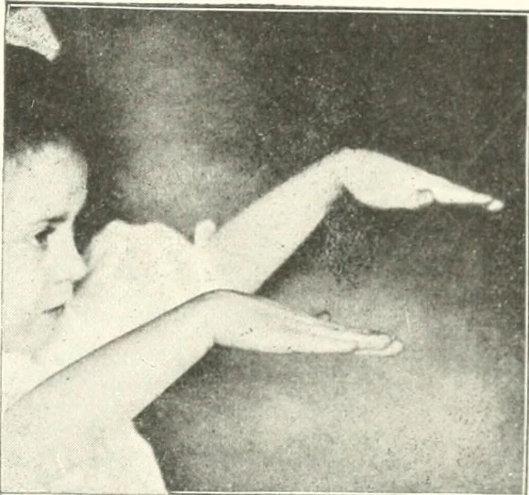 An illustration from Rhymes for little hands, 1906, leaf 152