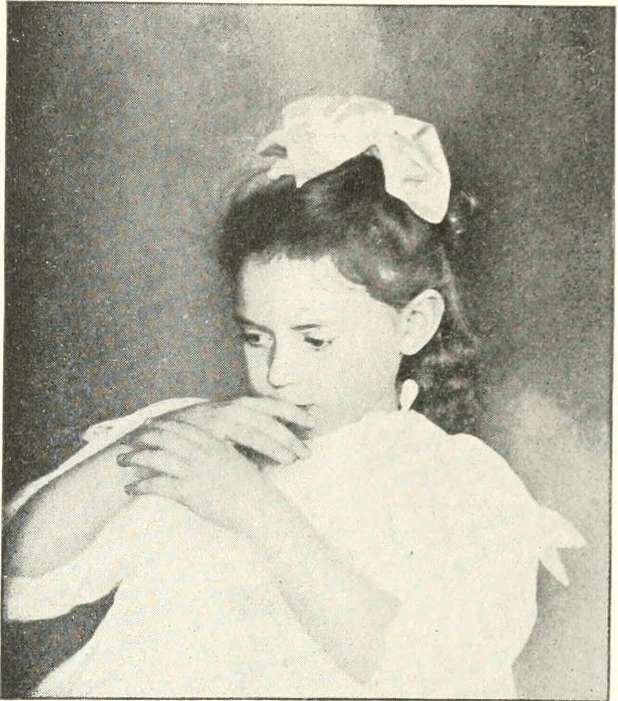 An illustration from Rhymes for little hands, 1906, leaf 160