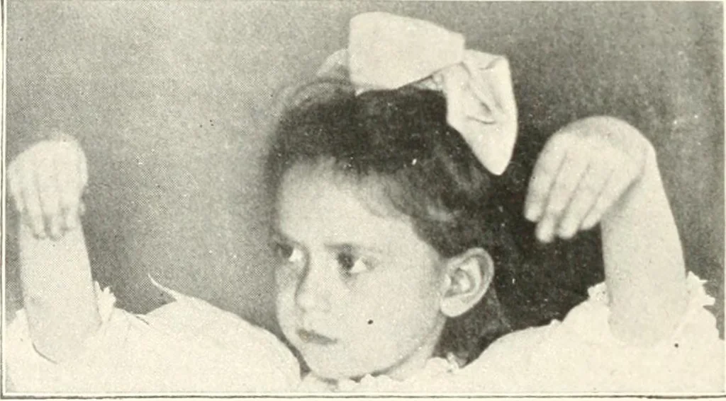 An illustration from Rhymes for little hands, 1906, leaf 161