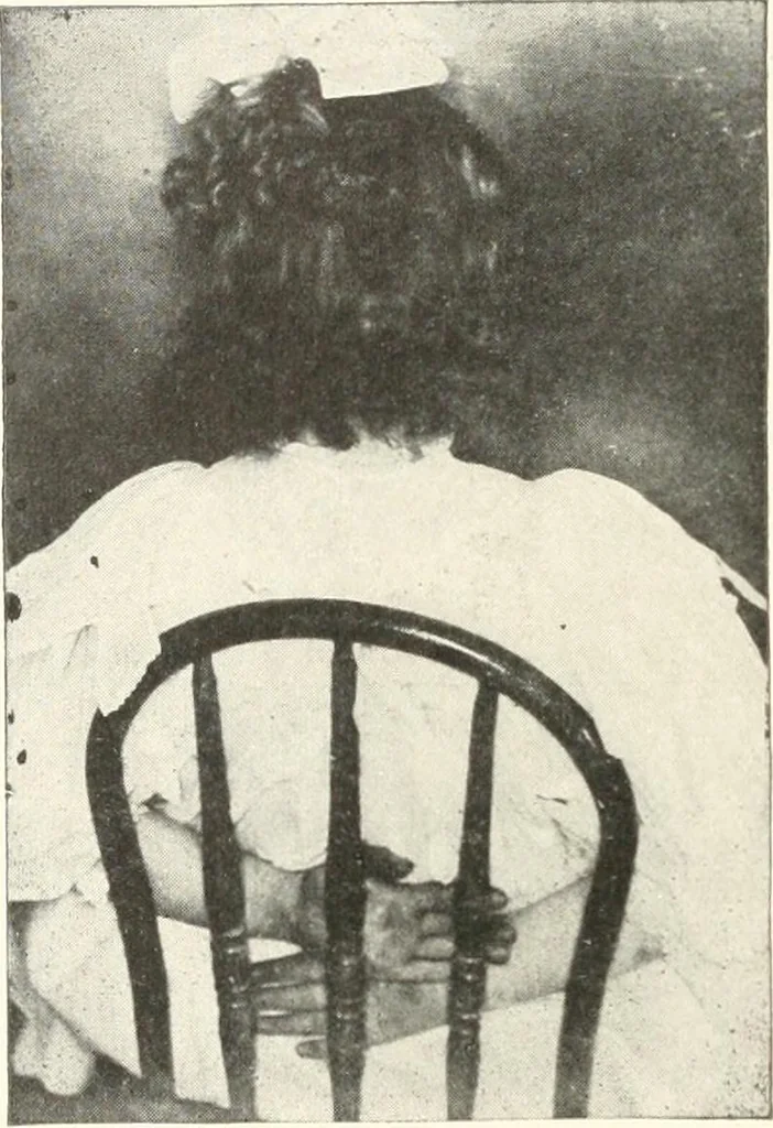 An illustration from Rhymes for little hands, 1906, leaf 165