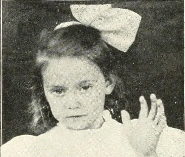 An illustration from Rhymes for little hands, 1906, leaf 27