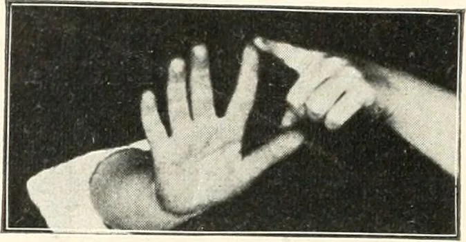 An illustration from Rhymes for little hands, 1906, leaf 29
