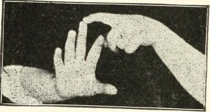 An illustration from Rhymes for little hands, 1906, leaf 29