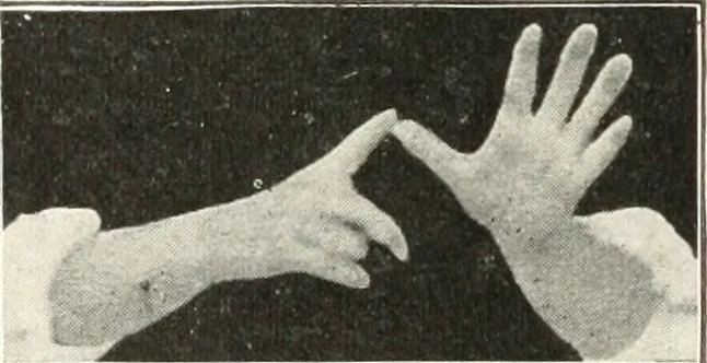 An illustration from Rhymes for little hands, 1906, leaf 33