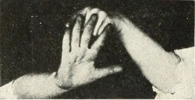 An illustration from Rhymes for little hands, 1906, leaf 35