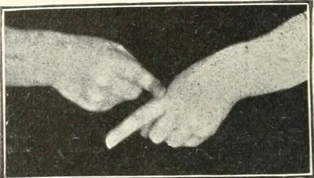 An illustration from Rhymes for little hands, 1906, leaf 85