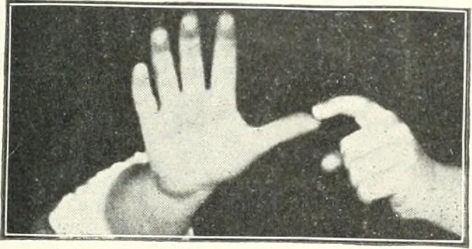 An illustration from Rhymes for little hands, 1906, leaf 88