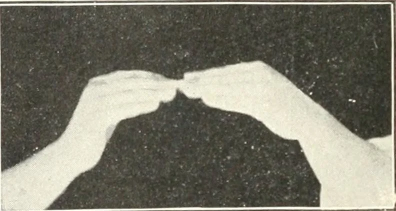An illustration from Rhymes for little hands, 1906, leaf 95