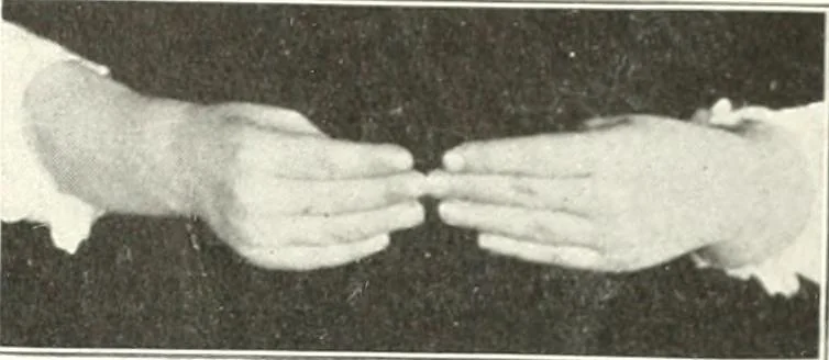 An illustration from Rhymes for little hands, 1906, leaf 96