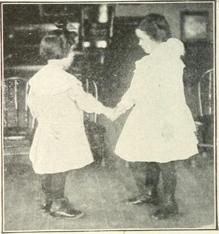 An illustration from Rhymes for little hands, 1906, leaf 97