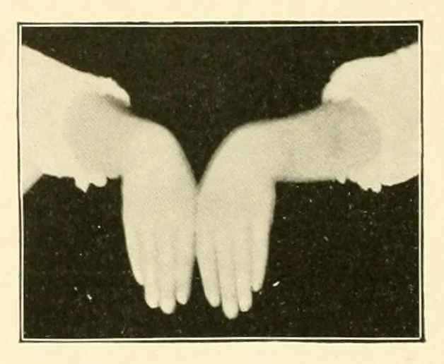An illustration from Rhymes for little hands, 1906, leaf 136