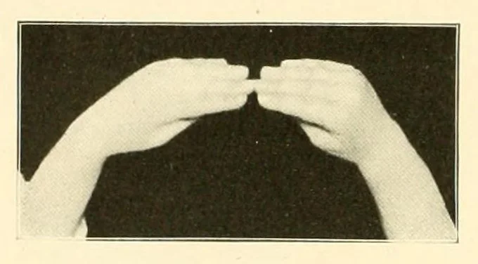 An illustration from Rhymes for little hands, 1906, leaf 142