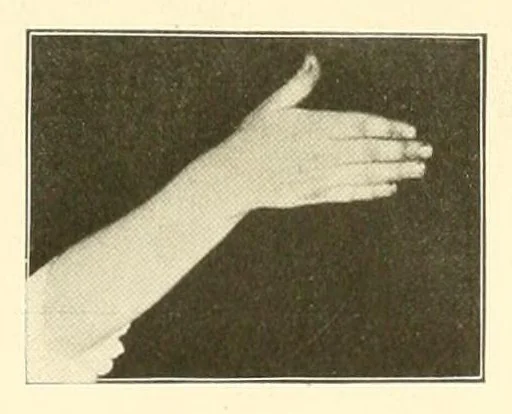 An illustration from Rhymes for little hands, 1906, leaf 157