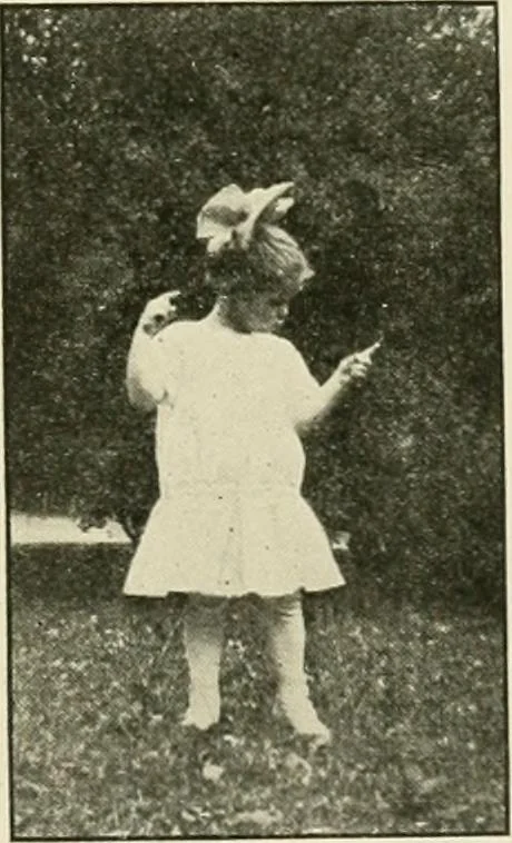 An illustration from Rhythmic action plays and dances; a book of original games and dances, arranged progressively, to Mother Goose and other action songs, with a teaching introductory; for the kindergarten, primary schools, playground and gymnasium, 1915, leaf 132