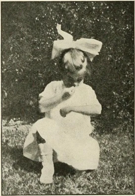 An illustration from Rhythmic action plays and dances; a book of original games and dances, arranged progressively, to Mother Goose and other action songs, with a teaching introductory; for the kindergarten, primary schools, playground and gymnasium, 1915, leaf 41