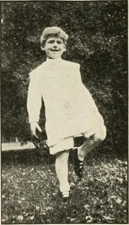 An illustration from Rhythmic action plays and dances; a book of original games and dances, arranged progressively, to Mother Goose and other action songs, with a teaching introductory; for the kindergarten, primary schools, playground and gymnasium, 1915, leaf 67