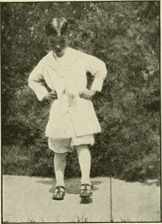 An illustration from Rhythmic action plays and dances; a book of original games and dances, arranged progressively, to Mother Goose and other action songs, with a teaching introductory; for the kindergarten, primary schools, playground and gymnasium, 1915, leaf 74