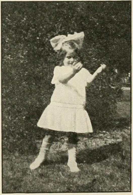 An illustration from Rhythmic action plays and dances; a book of original games and dances, arranged progressively, to Mother Goose and other action songs, with a teaching introductory; for the kindergarten, primary schools, playground and gymnasium, 1915, leaf 83