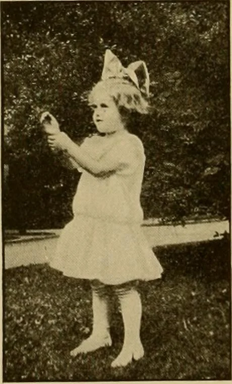 An illustration from Rhythmic action plays and dances; a book of original games and dances, arranged progressively, to Mother Goose and other action songs, with a teaching introductory; for the kindergarten, primary schools, playground and gymnasium, 1915, leaf 131