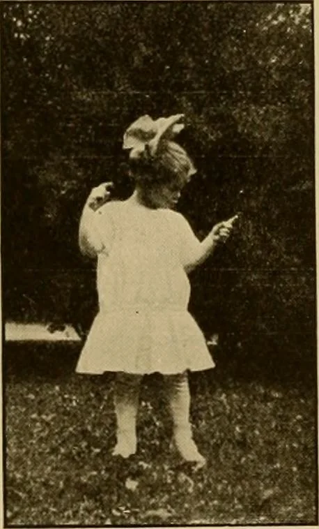 An illustration from Rhythmic action plays and dances; a book of original games and dances, arranged progressively, to Mother Goose and other action songs, with a teaching introductory; for the kindergarten, primary schools, playground and gymnasium, 1915, leaf 132