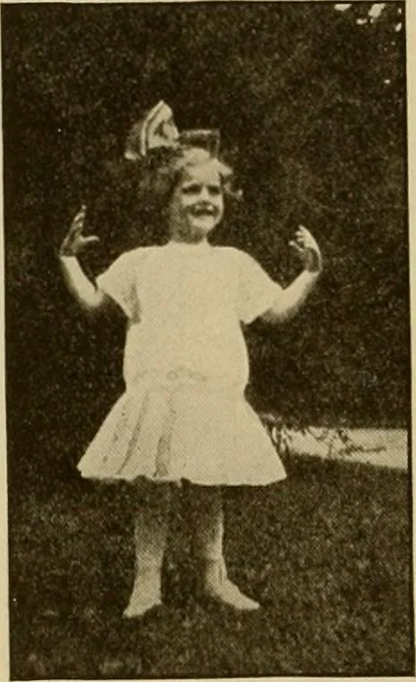 An illustration from Rhythmic action plays and dances; a book of original games and dances, arranged progressively, to Mother Goose and other action songs, with a teaching introductory; for the kindergarten, primary schools, playground and gymnasium, 1915, leaf 133