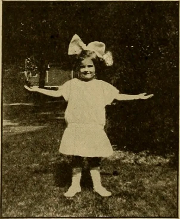 An illustration from Rhythmic action plays and dances; a book of original games and dances, arranged progressively, to Mother Goose and other action songs, with a teaching introductory; for the kindergarten, primary schools, playground and gymnasium, 1915, leaf 169