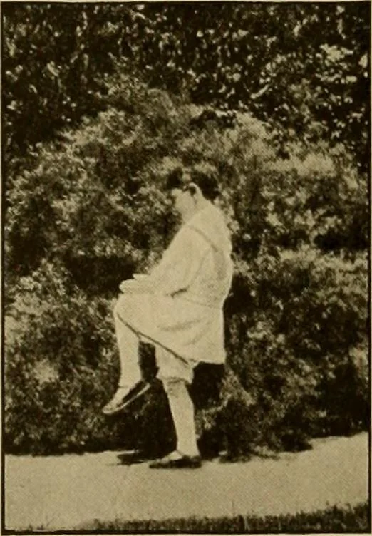 An illustration from Rhythmic action plays and dances; a book of original games and dances, arranged progressively, to Mother Goose and other action songs, with a teaching introductory; for the kindergarten, primary schools, playground and gymnasium, 1915, leaf 81