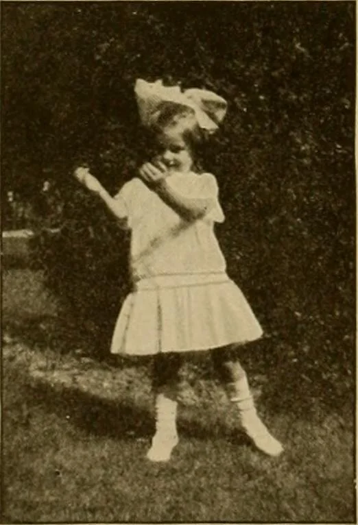 An illustration from Rhythmic action plays and dances; a book of original games and dances, arranged progressively, to Mother Goose and other action songs, with a teaching introductory; for the kindergarten, primary schools, playground and gymnasium, 1915, leaf 83