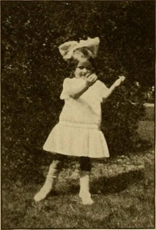 An illustration from Rhythmic action plays and dances; a book of original games and dances, arranged progressively, to Mother Goose and other action songs, with a teaching introductory; for the kindergarten, primary schools, playground and gymnasium, 1915, leaf 83