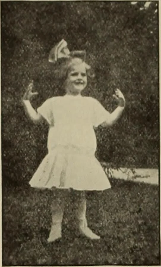 An illustration from Rhythmic action plays and dances; a book of original games and dances, arranged progressively, to Mother Goose and other action songs, with a teaching introductory; for the kindergarten, primary schools, playground and gymnasium, 1915, leaf 133