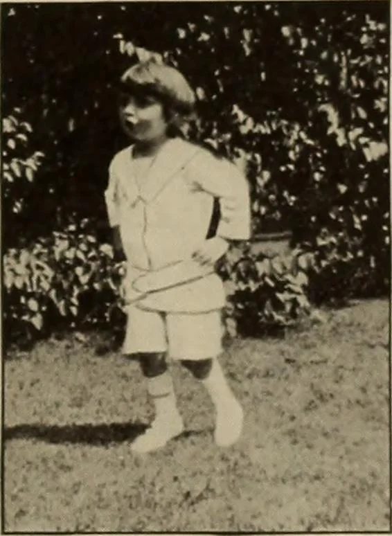 An illustration from Rhythmic action plays and dances; a book of original games and dances, arranged progressively, to Mother Goose and other action songs, with a teaching introductory; for the kindergarten, primary schools, playground and gymnasium, 1915, leaf 52