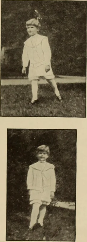 An illustration from Rhythmic action plays and dances; a book of original games and dances, arranged progressively, to Mother Goose and other action songs, with a teaching introductory; for the kindergarten, primary schools, playground and gymnasium, 1915, leaf 54