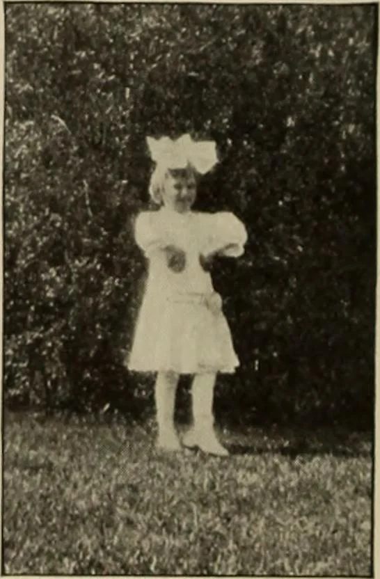 An illustration from Rhythmic action plays and dances; a book of original games and dances, arranged progressively, to Mother Goose and other action songs, with a teaching introductory; for the kindergarten, primary schools, playground and gymnasium, 1915, leaf 99