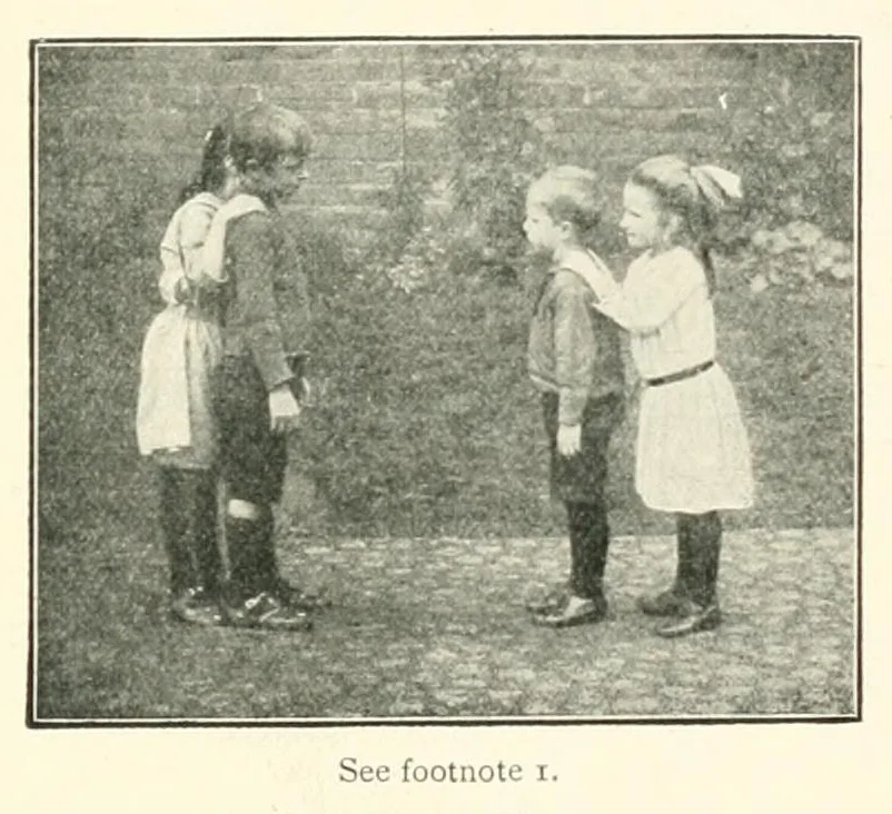 An illustration from Rhythmic games and dances for children, 1914, leaf 51