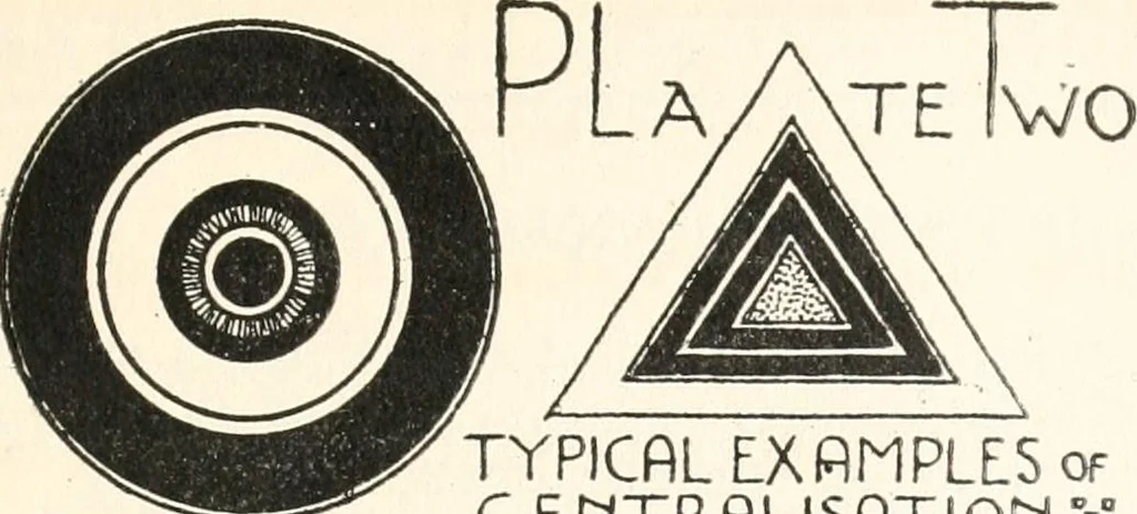 An illustration from Rhythmic shape; a text-book of design, 1920, leaf 44