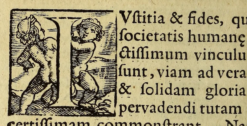 An illustration from Richardi Dinothi Normanni Constantinatis De rebus et factis memorabilibus loci communes historici, 1580, leaf 332