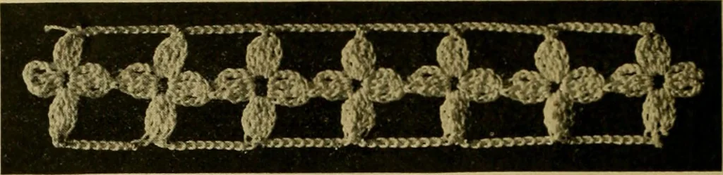 An illustration from Richardson's crocheted edgings and insertions, 1916, leaf 11