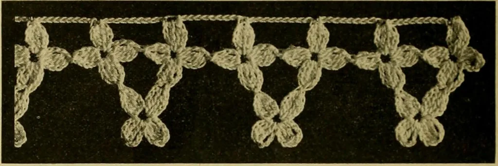 An illustration from Richardson's crocheted edgings and insertions, 1916, leaf 11