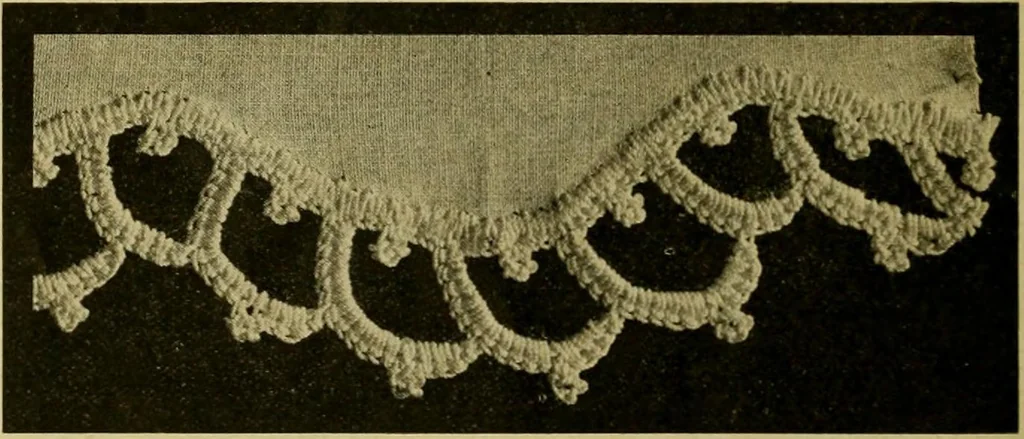 An illustration from Richardson's crocheted edgings and insertions, 1916, leaf 11