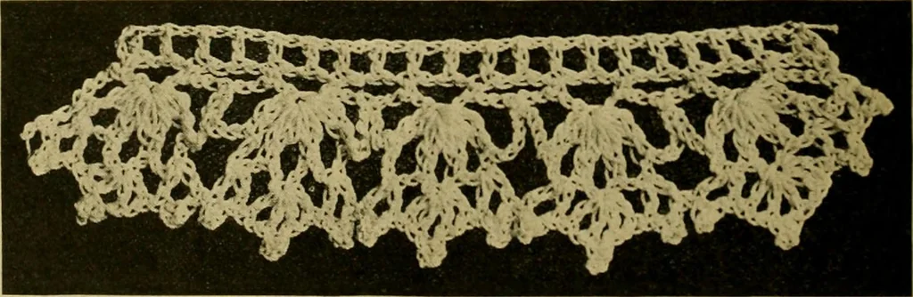 An illustration from Richardson's crocheted edgings and insertions, 1916, leaf 11