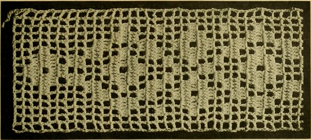 An illustration from Richardson's crocheted edgings and insertions, 1916, leaf 12
