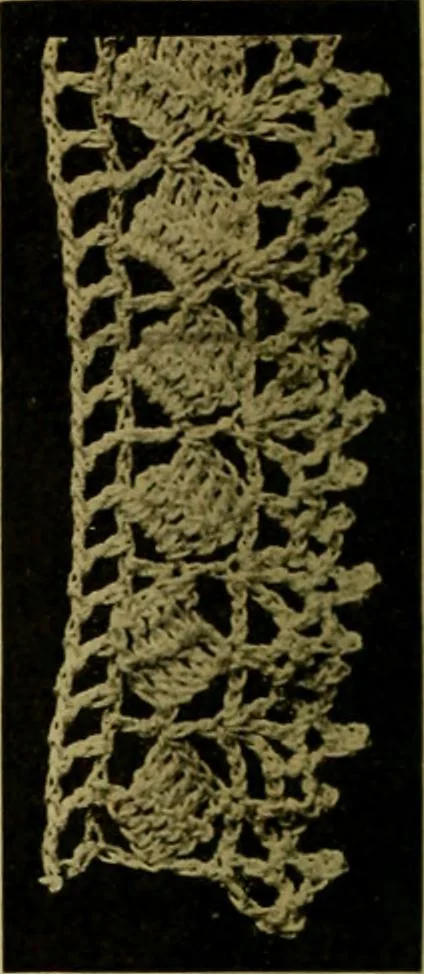 An illustration from Richardson's crocheted edgings and insertions, 1916, leaf 15