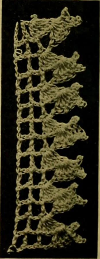 An illustration from Richardson's crocheted edgings and insertions, 1916, leaf 15