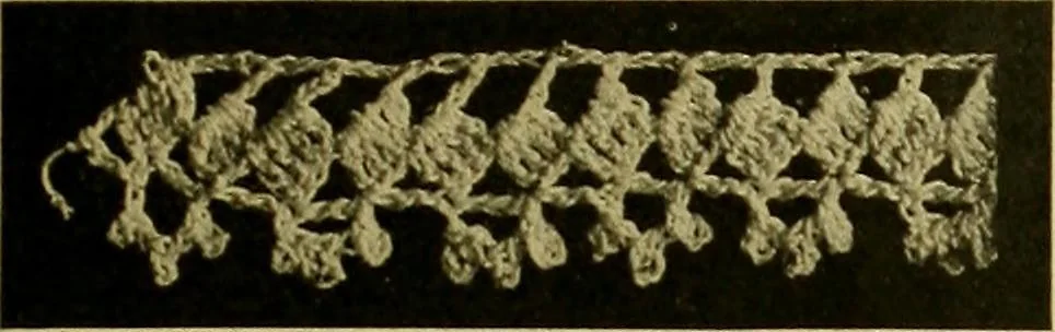 An illustration from Richardson's crocheted edgings and insertions, 1916, leaf 16