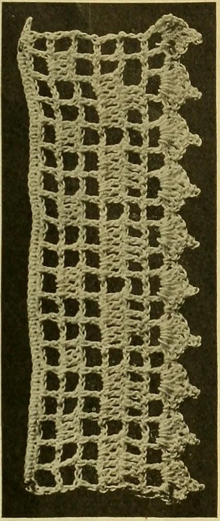 An illustration from Richardson's crocheted edgings and insertions, 1916, leaf 16