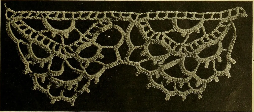 An illustration from Richardson's crocheted edgings and insertions, 1916, leaf 16