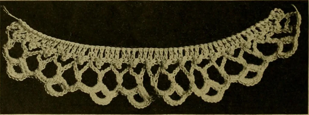 An illustration from Richardson's crocheted edgings and insertions, 1916, leaf 17