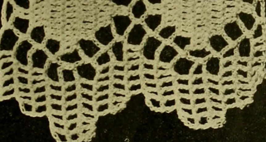 An illustration from Richardson's crocheted edgings and insertions, 1916, leaf 8