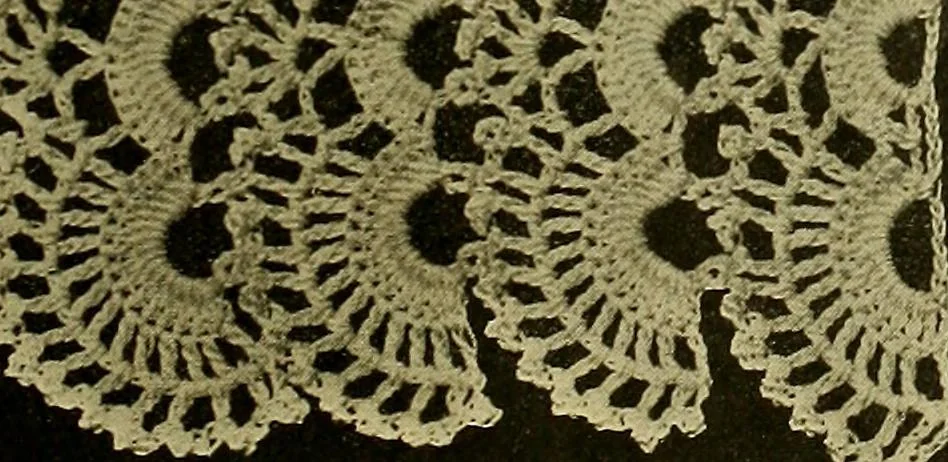 An illustration from Richardson's crocheted edgings and insertions, 1916, leaf 8