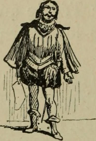 An illustration from Richard Wagner en caricatures : 130 reproductions de caricatures françaises, allemandes, anglaises, italiennes, portraits : autographes (lettre et musique) dessins originaux de J. Blass, Moloch et Tiret-Bognet, 1892, leaf 121